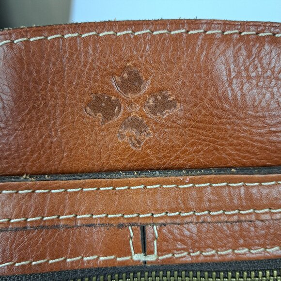 Patricia Nash Poppy Tote Shoulder Bag Brown Leather - Picture 14 of 16